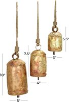 Cloches en laiton gravées, décoratives pour la maison, l'église, Noël, écologiques, polies, impression numérique, logo personnalisé, uniques