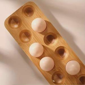 <b>Wood</b> <b>egg</b> holder Countertop <b>egg</b> decor Housewarming gift for decor kitchen storage. - Product Image 4