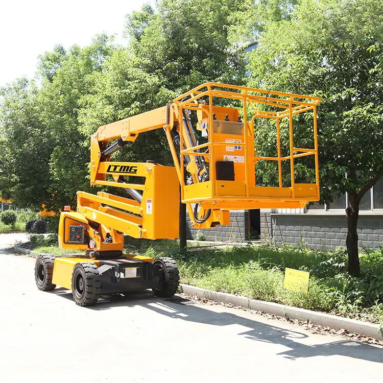 Hoge Kwaliteit 10M-21M Crawler Spin Boom Liften Kersenplukker Sleepbaar Giek Lift Antenne Werken Platform Man Lift