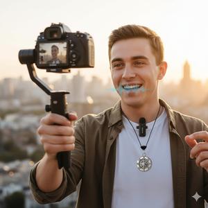 Casque filaire microphone collier à condensateur omnidirectionnel avec connecteur de type C Construction métallique - Product Image 1