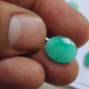 10ชิ้นหินซาโกต้ามรกตธรรมชาติ11มม.-15มม. รูปไข่แปดเหลี่ยมตัด57 CTS ล็อต iroc ขายอัญมณีคุณภาพดีสำหรับเดือนปีเกิดราคาประมาณ US $57 - Product Image 2