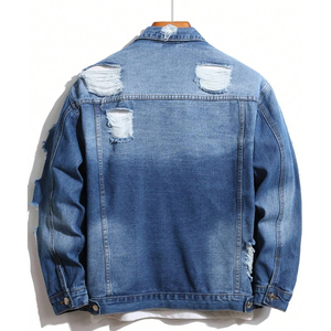 Vestes en jean pour hommes de grande taille de haute qualité, meilleur design pour un usage décontracté, vente chaude, nouveau style de manteau - Product Image 5