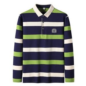Spring <b>Men</b> Polo <b>Shirt</b> Cotton <b>Long</b> <b>Sleeve</b> <b>Stripe</b> Polo <b>Shirt</b> <b>Men</b> Autumn Embroidery Casual Fashion Polo <b>Shirt</b> Business T-<b>shirts</b> <b>Men</b> - Product Image 6