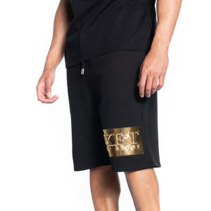 Pantalones Cortos Deportivos Streetlab para Hombre, con Estampado Dorado en Relieve, 100% Algodón, Felpa Francesa, para Gimnasio y Entrenamiento, Color Negro - Product Image 2