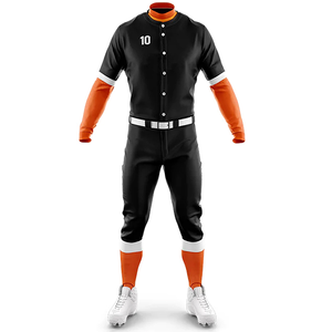 Tenues de baseball et de softball athlétiques Matériau écologique Tissu à double tricot fabriqué en usine pour les équipes - Product Image 5