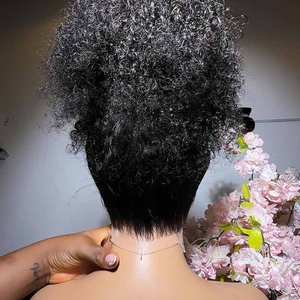 Pelucas 360 sin pegamento de cabello humano con cordón, cabello virgen brasileño de alta densidad, peluca de encaje completo pre-arrancada, peluca 360 - Product Image 3