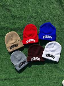 Venta al por mayor de gorros con logotipo personalizado gorros de lujo de acrílico en todo Jacquard Beanie sombreros de punto cálido Beanie sombreros para hombres y mujeres gorras - Product Image 2