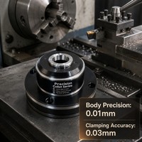 Jeu de pinces à ressort de haute précision, précision de serrage de 0,01 mm, mandrin automatique JA6-5C en acier pour tour général