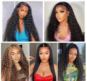 JoannaHair-Cheveux bouclés en fibres synthétiques, crochet à haute température, machine à double trame, pour fête, 30 pouces, Offres Spéciales - Product Image 5