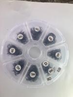 Boîte de cils pré-faits en éventail 2D-10D, volume, base pointue, longueurs mixtes, poils synthétiques, 1200 éventails/boîte, semi-faits à la main, personnalisables