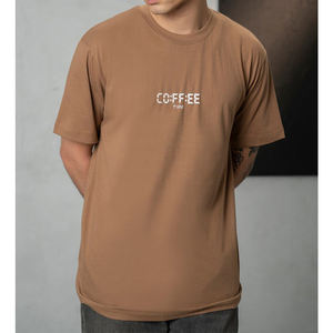 T-shirts graphiques colorés en coton 5 élasthanne 95 personnalisés T-shirts personnalisés de votre propre marque T-shirt Slim Fit pour hommes - Product Image 1