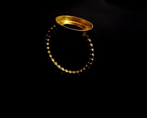 Anillo de Plata de Ley 925 con cuentas para mujer, accesorio de piedra de Copa en blanco de 10mm, joyería fina chapada en oro de 14K/18K, novedad - Product Image 5