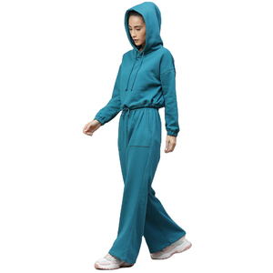 Chándal Informal con Capucha para Mujer, Talla Grande, Ligero, de Algodón, Felpa y Poliéster, 380 GSM, Holgado y Cómodo - Product Image 3