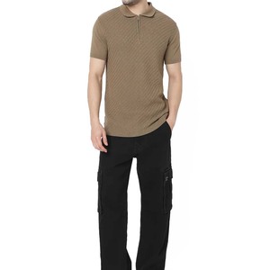 2025 camiseta Polo personalizada de alta calidad para hombre, marca personalizada, venta al por mayor, camisetas Polo ajustadas 100% de algodón para hombre - Product Image 2