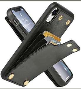 Pu Leather Wallet Pocket Credit Id Case Pouch <b>Phone</b> <b>Card</b> Holder Sleeves With Ring Pu Leather Wallet Pocket Credit Id Case Pouch - Product Image 2