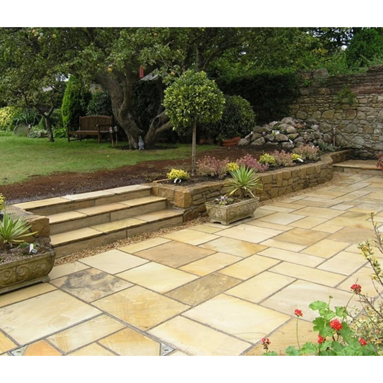 Hot Sale Tumbled Mint Patio Pack Sandstone Machine and Hand Cut Edge at Low Price