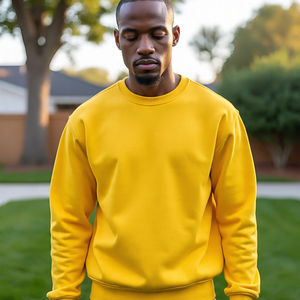 <b>Mens</b> <b>Pullover</b> Sweatshirts Breathable Knitted Winter Sweat Shirts Custom Logo Soft and Cozy <b>Pullover</b> <b>for</b> Casual Wear - Product Image 4