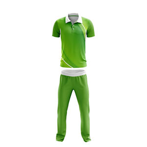 Suministro directo de fábrica Uniforme de cricket impreso por sublimación de alta calidad 100% Poliéster Material transpirable Logotipo personalizado para el equipo - Product Image 1