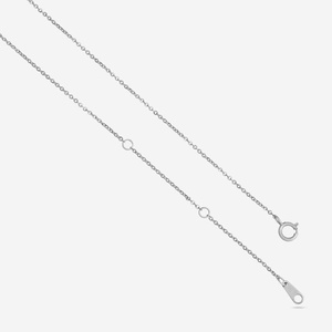 สร้อยคอเงินแท้ 92.5 ลายหัวใจเรขาคณิต ประดับเพชรทรงปรินเซสคัท ชุบทอง 14K พร้อมสายแบบเชือกฟิกาโร่/งู  แบบศาสนา 191440 - Product Image 5