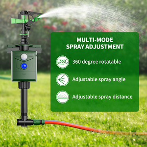 Repelente de animales al aire libre ecológico Sensor de movimiento PIR solar con rociador de agua de 360 ° para ahuyentar a las plagas - Product Image 5
