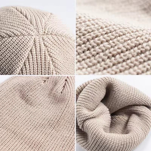 Fabricante de Gorros de Punto Suaves al por Mayor, Gorro de Invierno Marrón, Verde y Blanco, Gorros de Punto Personalizados Unisex para Mujeres y Hombres - Product Image 6