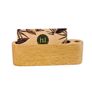 Tarjetero de madera de nogal/haya, tarjetero de exhibición elegante - Product Image 5