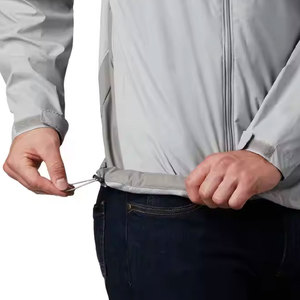 Nouvelles vestes de course d'hiver pour hommes Veste de course décontractée de couleur unie Vestes de course à glissière pour hommes - Product Image 4