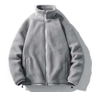 Meilleures ventes en gros Vêtements pour hommes Vestes en polaire Sherpa à col montant pour l'hiver Manches longues avec fermeture éclair Veste en polaire Sherpa pour hommes - Product Image 4