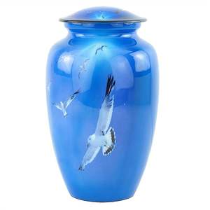 Affordable Decorative Metal Cremation Urn With Durable Build Suitable For Everyday Display And Long Lasting <b>Memory</b> - Product Image 1