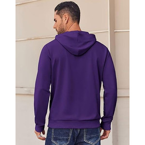 Heavyweight Pigment Premium Hoodies para hombres S - 4XL Ligero Casual Fitted Plain Pullover Sudadera con capucha - Product Image 3
