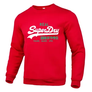 Sudaderas de Algodón Estampadas de Alta Calidad para Hombre, Sudaderas Cortas de Cuello Redondo de Felpa Francesa, Ropa Urbana - Product Image 6