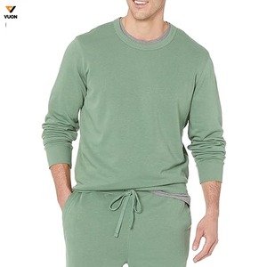 Best Selling Men's Lightweight Sustainable Sweatshirt Sweat Suits Set Autumn Crewneck <b>Maternity</b> <b>Jogger</b> Suit Wholesale - Product Image 5