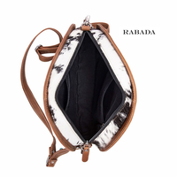 Tas Selempang Kulit Asli Buatan Tangan Desainer Motif Hewan untuk Wanita, Gaya Vintage Barat dengan Rantai Ukiran dan Resleting