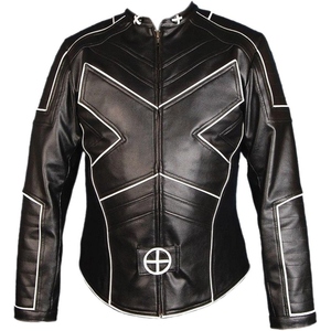 Veste de moto en cuir pour homme de qualité supérieure, conçue pour les motards et les coureurs - Product Image 5