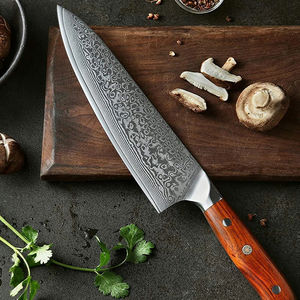 Cuchillo de Chef de Acero de Damasco a Precios Mayoristas, Cuchillo de Cocina Premium de Acero Inoxidable con Hoja y Mango de Madera - Product Image 4