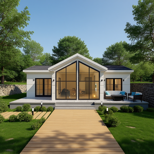 Villa Moderna Prefabricada de Una Planta con Estructura de Acero, Blanca, 95m², 3 Dormitorios, 1 Baño, Diseño Personalizable - Product Image 3