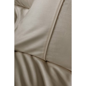 Juego de Funda Nórdica de Satén Sedoso de Algodón Beige King de 4 Piezas con Técnica de Tejido Cálido para Cama de Hogar, Sueño y Bodas, También Disponible en Twin y Individual de 3 Piezas - Product Image 4