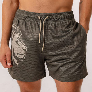 Alta calidad casual streetwear pantalones cortos para hombre Jogger logotipo personalizado tablero correr nadar pantalones cortos de malla para los hombres - Product Image 2