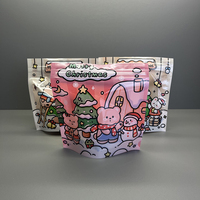 Sacs Mylar personnalisés à impression directe, qualité alimentaire, refermables avec fermeture éclair, anti-odeur, pochettes verticales pour bonbons, snacks, herbes, café 3,5g
