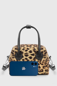 กระเป๋าโบว์ลิ่งผู้หญิงคุณภาพสูง หนัง PU รับทำโลโก้ แฟชั่น ซิป กระเป๋าสะพายไหล่ บุผ้าแคนวาส ราคาโรงงาน - Product Image 5