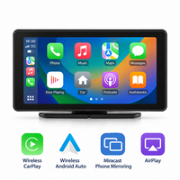 Écran de voiture portable 7 pouces, CarPlay et Android Auto sans fil, écran tactile 2.5D, écran intelligent pour la conduite, pour véhicule, OEM ODM