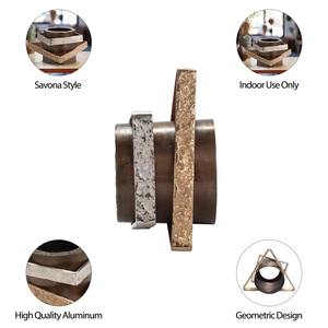 Superbe sculpture d'objet de table en métal avec des détails artistiques ajoute un charme luxueux et moderne à n'importe quel intérieur de maison - Product Image 6