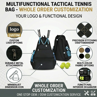 Sac à raquettes de pickleball personnalisé avec compartiment à chaussures, sac à dos de sport en polyester durable pour tournois, fabrication usine