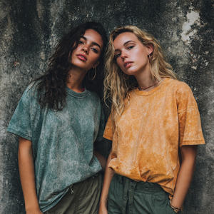 Sublimation Printed Oversized Loose Fit <b>Women's</b> Summer Drop Shoulder Crew Neck <b>T</b>-<b>Shirt</b> - Product Image 5