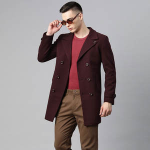 Diseño básico Colección de invierno Tallas grandes Hombres Abrigo largo de lana Estilo callejero Venta al por mayor Precio barato Real Fox Fur High - Product Image 4