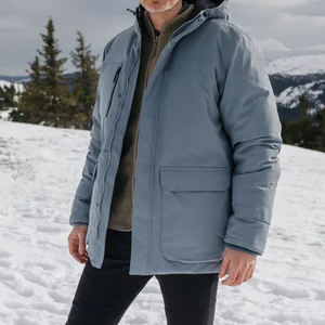 Unisex Waterproof Knitted Soft Shell Hooded Windbreaker <b>Jacket</b> Multi Panel Outdoor Hiking Lightweight Zipper Streetwear <b>Jackets</b> - Product Image 1