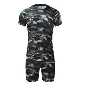 Conjunto de pantalones cortos de verano con cuello redondo y sublimación completa para hombre, conjunto de pantalones cortos de verano para hombre, novedad - Product Image 1