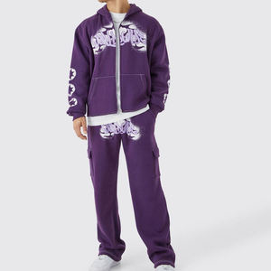 2025 servicio OEM personalizado al por mayor personalizado gran oferta casual peso pesado nuevo diseño chándales de manga larga para hombres - Product Image 1