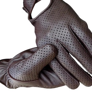 Street Wear Custom Logo Non-Slip Full Finger Leather <b>Gloves</b> with Lace-Up Closure for Unisex Winter Outdoor Use - Product Image 6