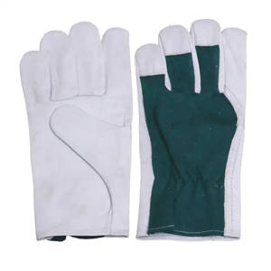 Assemblage de travail en cuir de haute qualité Gants de grain de mouton souple Gants de travail Gants de sécurité en cuir polaire pour la protection des mains - Product Image 6